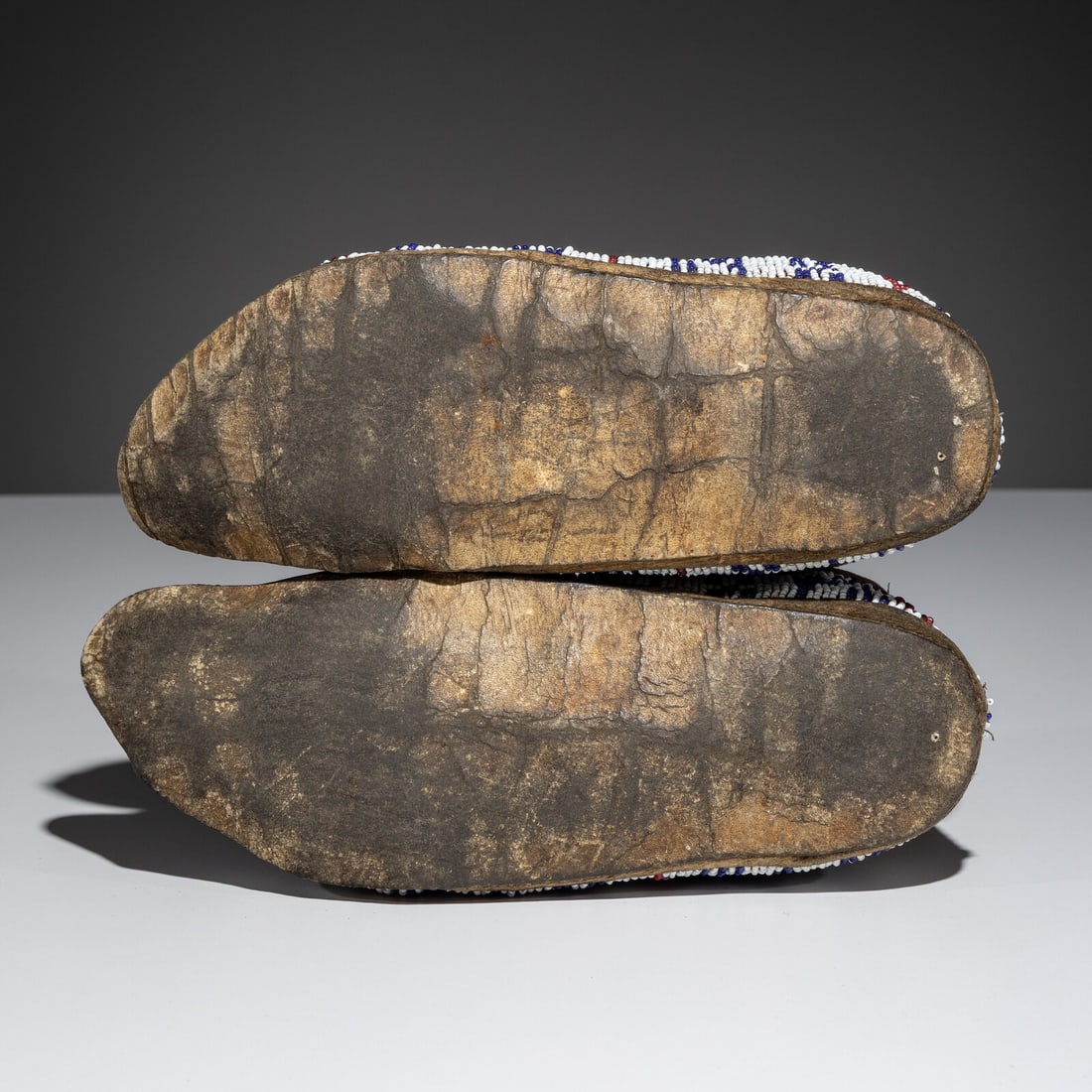 Sioux Beaded Hide Moccasins - 3