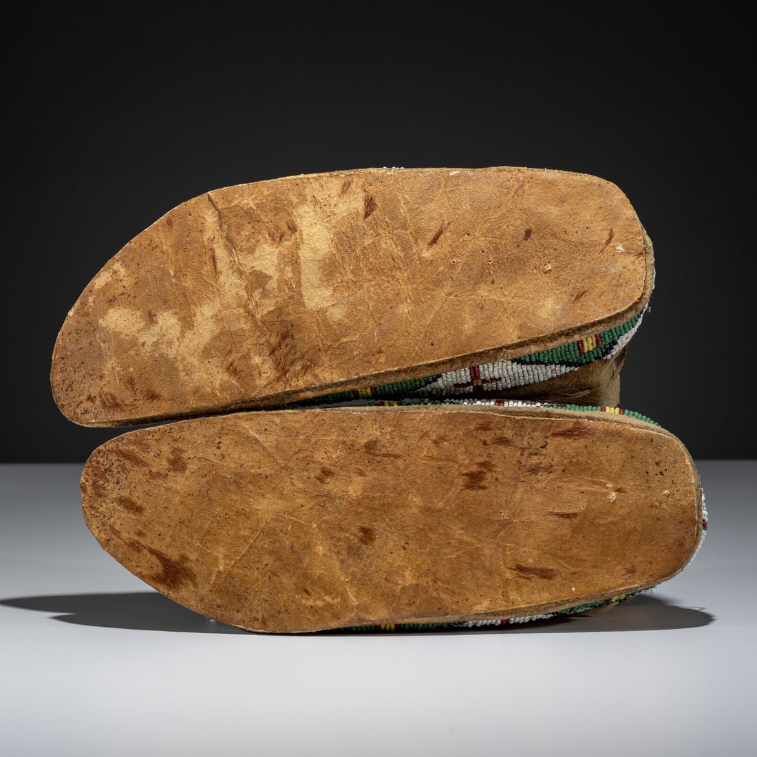 Sioux Beaded Hide Moccasins - 3