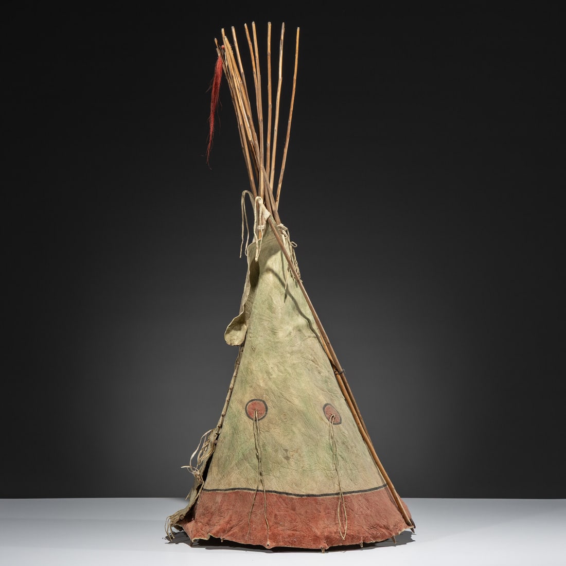 Plains Painted Hide Model Tipi - 3