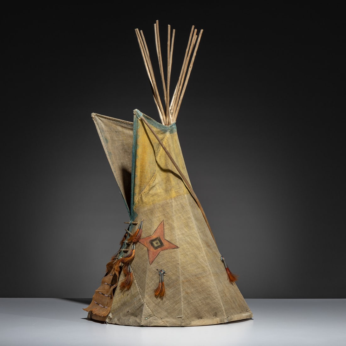 Plains Painted Model Tipi - 4