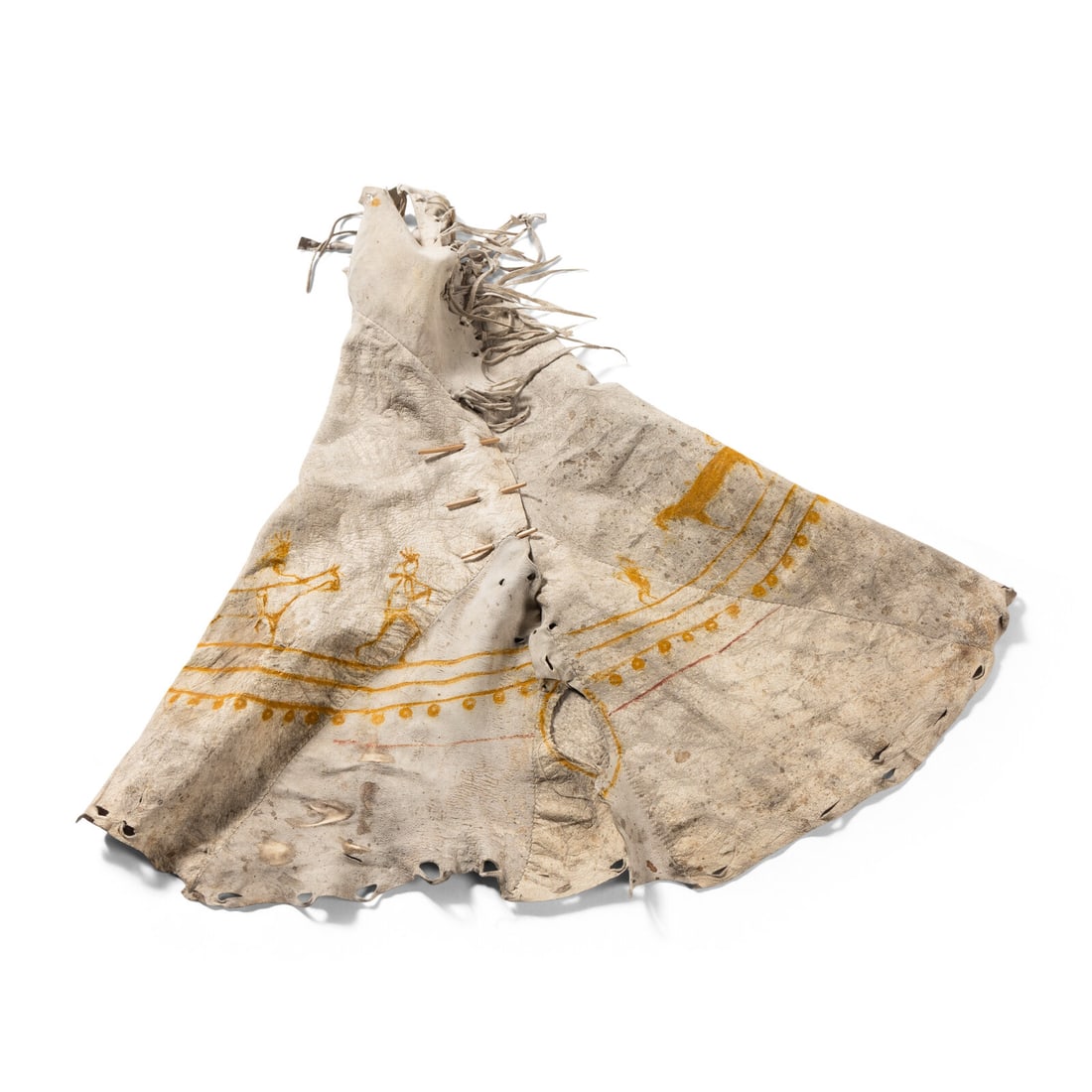 Plains Painted Model Hide Tipi - 2