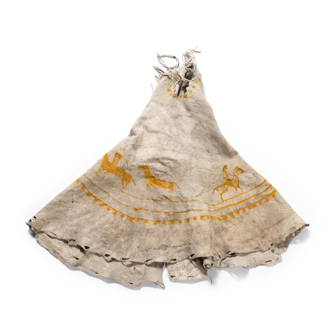 Plains Painted Model Hide Tipi - 3