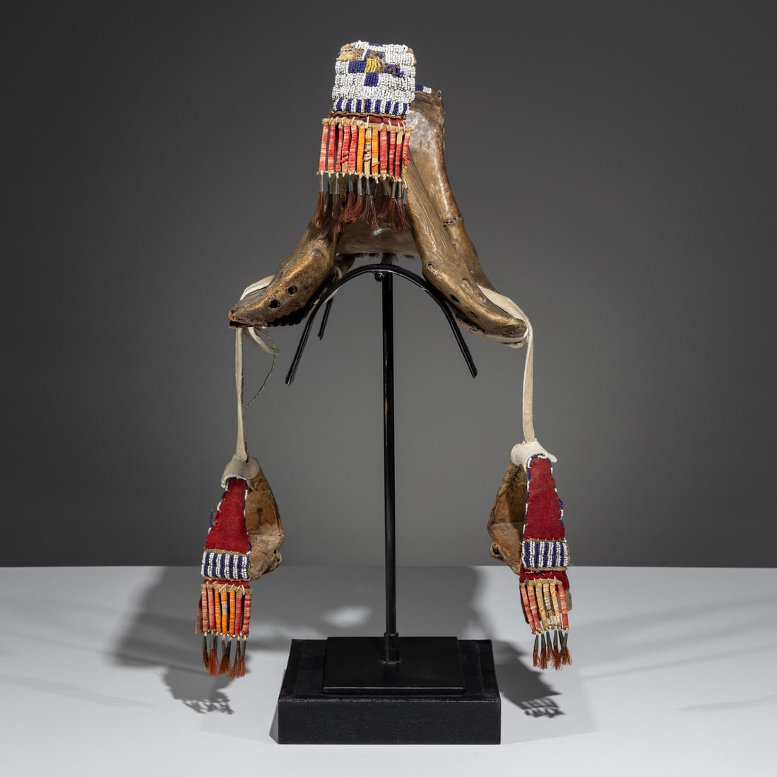 Sioux Child's Beaded Saddle Tree - 4