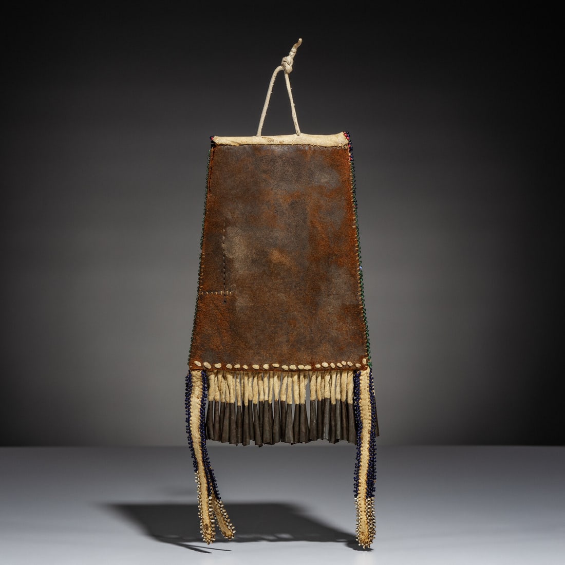 Apache Beaded Hide Strike-a-Light Bag - 2