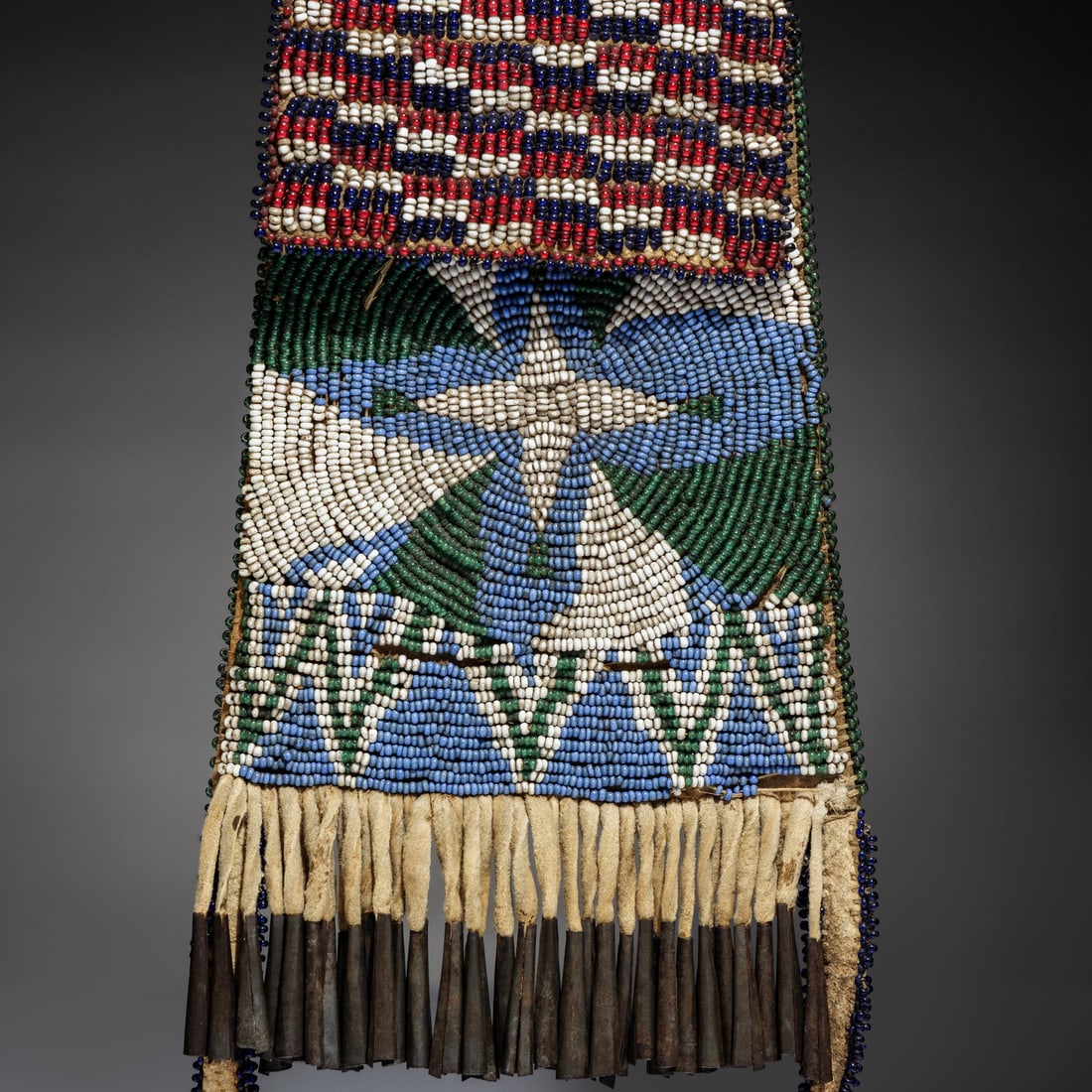 Apache Beaded Hide Strike-a-Light Bag - 3