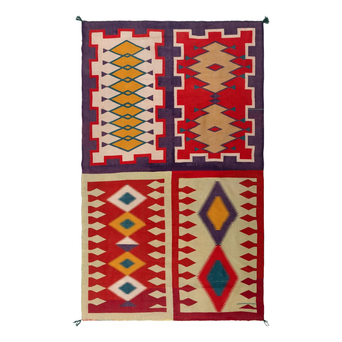 Navajo Germantown Weaving, Four Panel [Rug] (1 of 2)