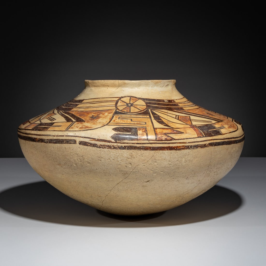 Ancestral Pueblo, Sikyatki Polychrome Pottery Jar (1 of 6)