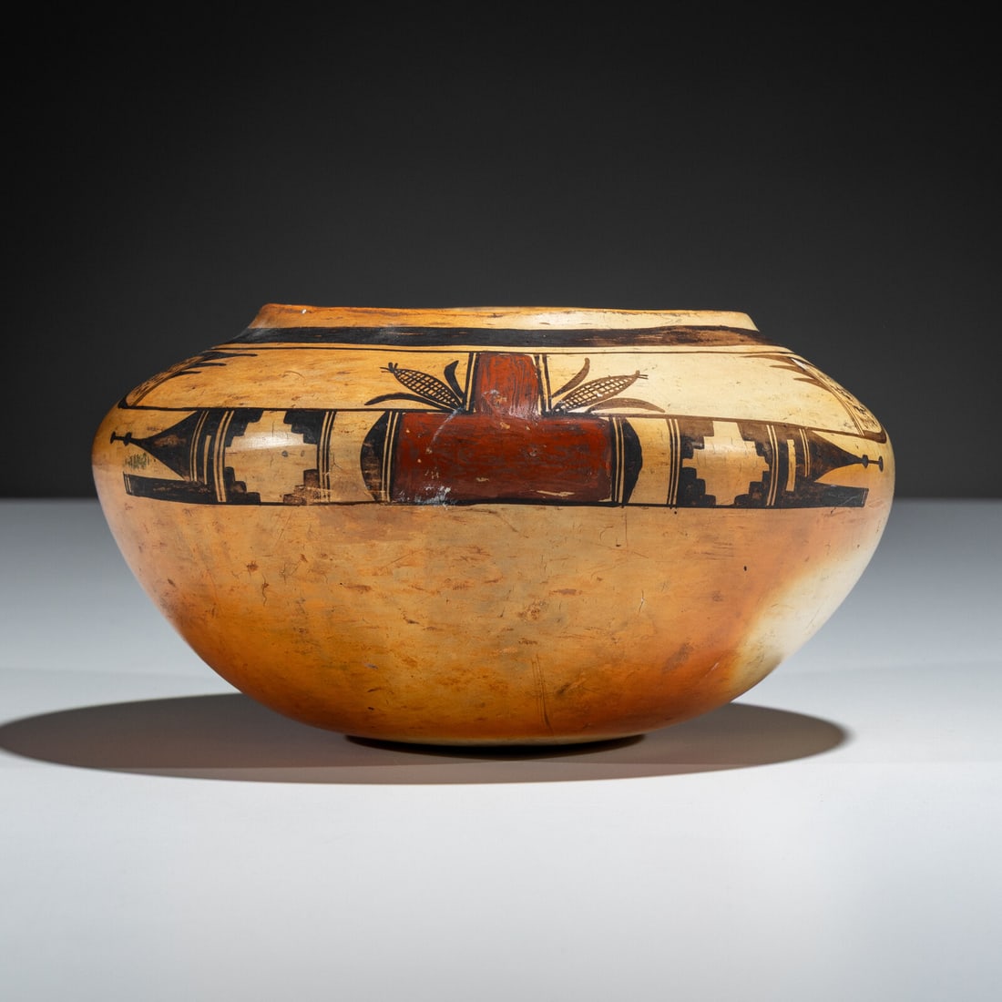 Nampeyo of Hano, Attributed (Hopi-Tewa, 1959-1942) Hopi Polychrome Bowl (1 of 6)