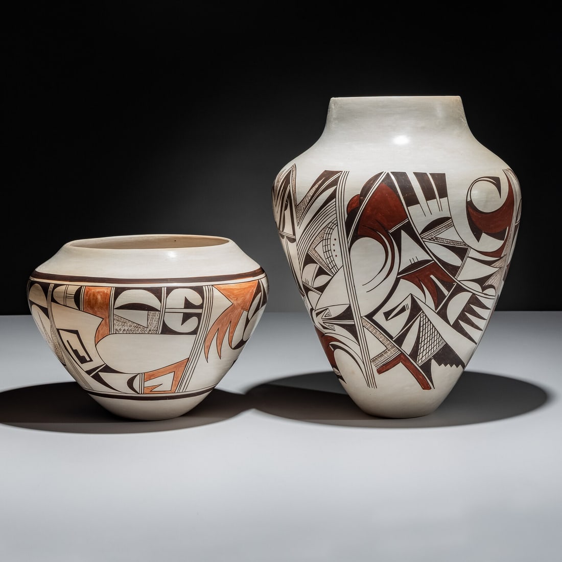 Joy Navasie (Hopi-Tewa, 1919-2012) Pottery Jars (1 of 6)