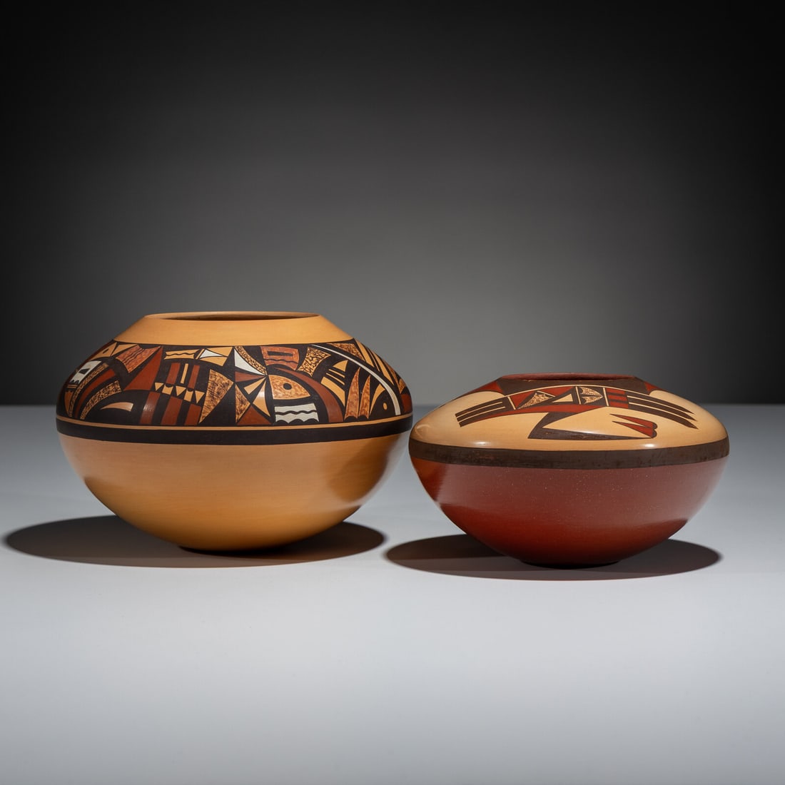 Steve Lucas (Hopi-Tewa, b. 1955) Polychrome Pottery Jars (1 of 7)