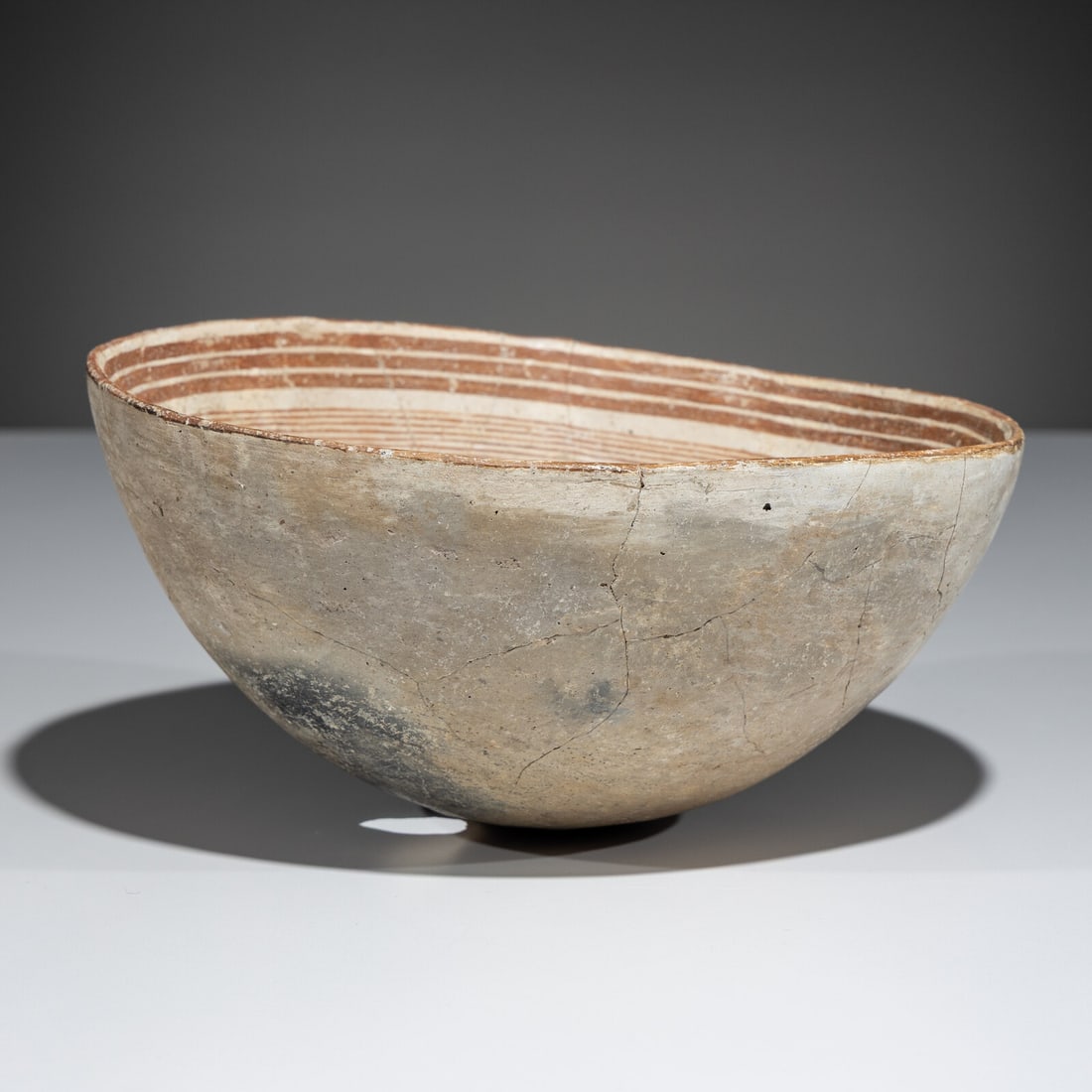 Ancestral Pueblo, Mimbres Classic Red-on-White Pottery Bowl, Horned Toad - 2