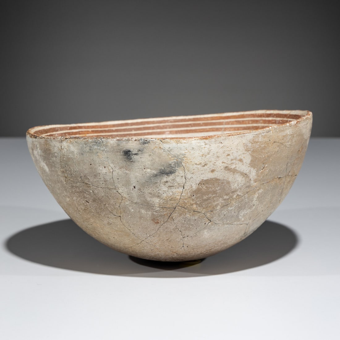 Ancestral Pueblo, Mimbres Classic Red-on-White Pottery Bowl, Horned Toad - 3