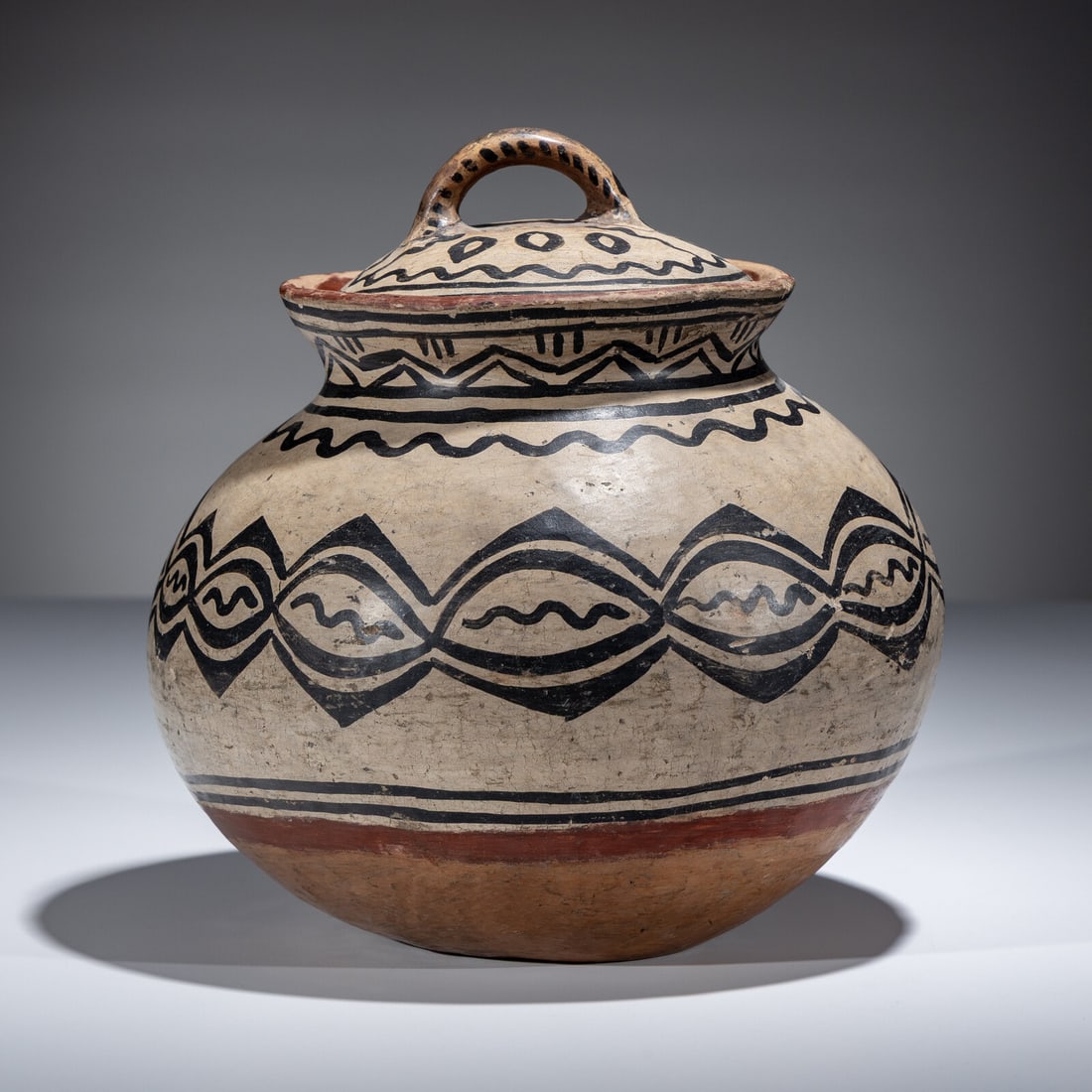 Tesuque Lidded Pottery Jar (1 of 6)