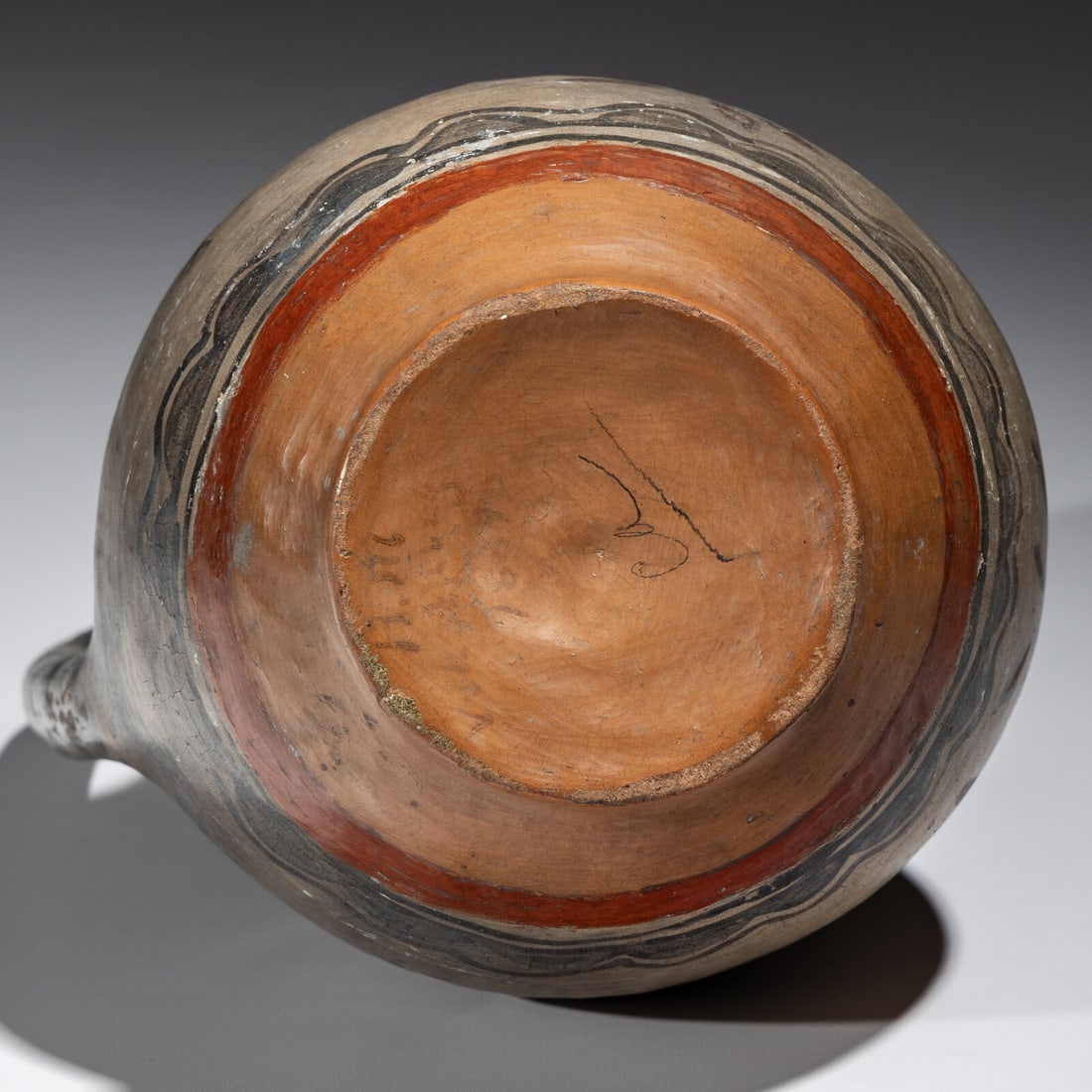 San Ildefonso Figural Polychrome Pottery Pitcher - 5