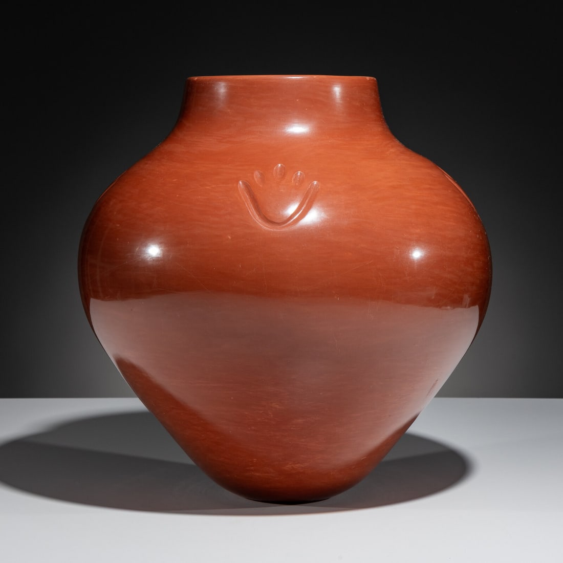 Richard Ebelacker (Santa Clara, 1946-2010) Redware Pottery Jar (1 of 5)