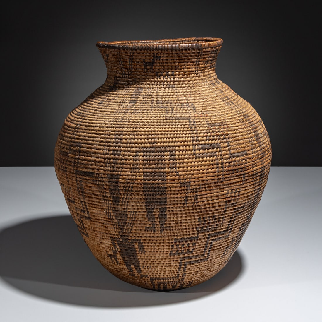 Apache Polychrome Figural Basket - 4