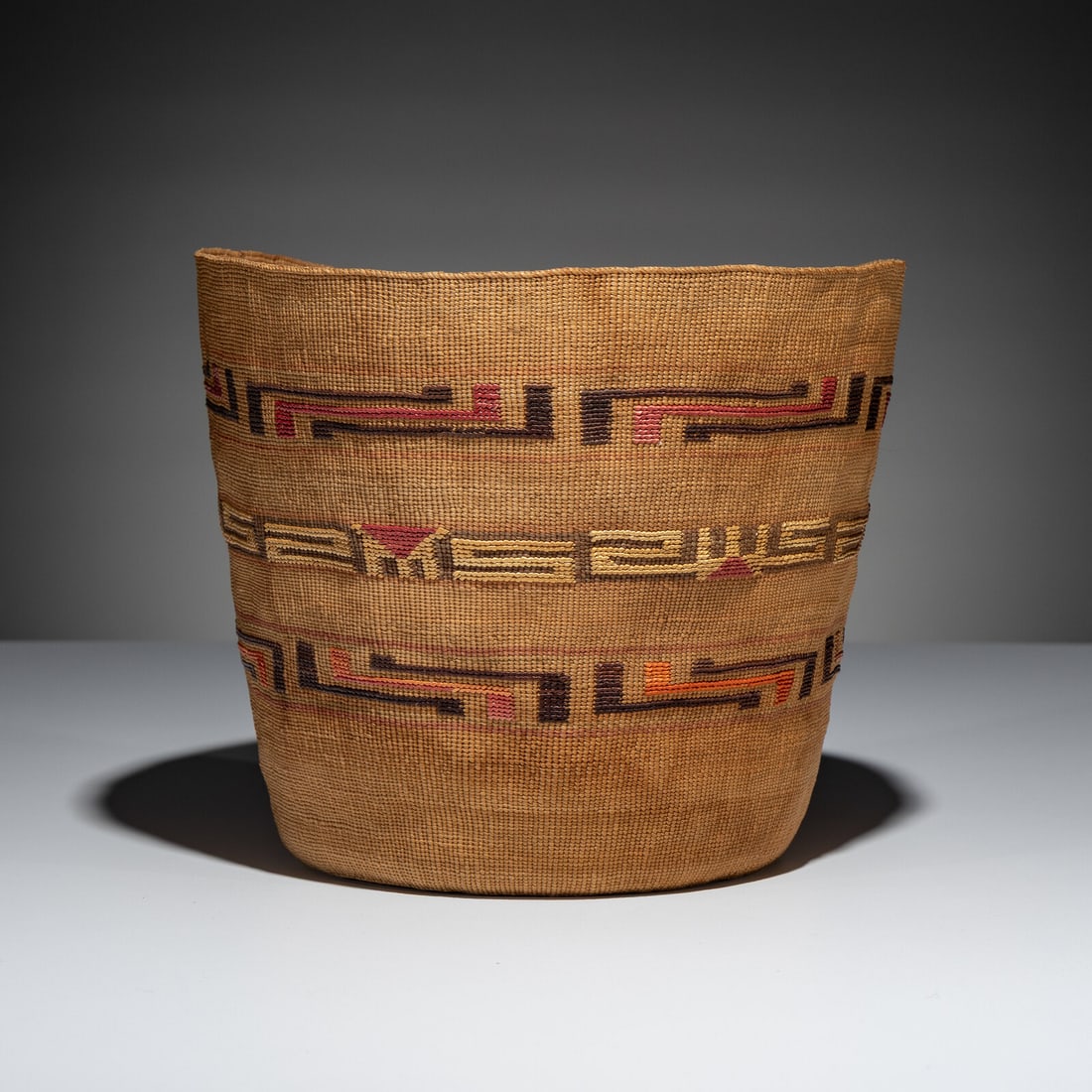 Tlingit Polychrome Berry Basket - 2
