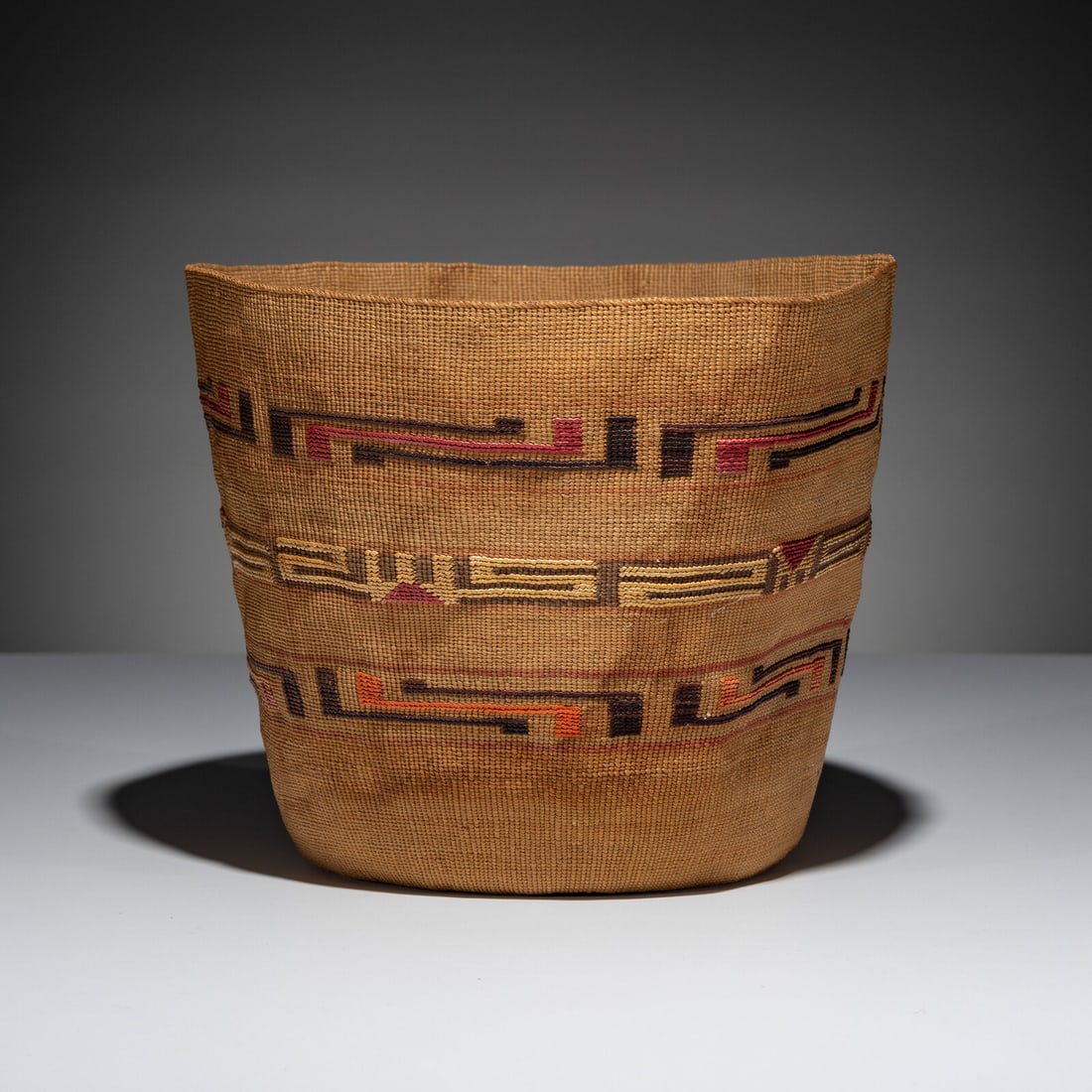 Tlingit Polychrome Berry Basket - 4