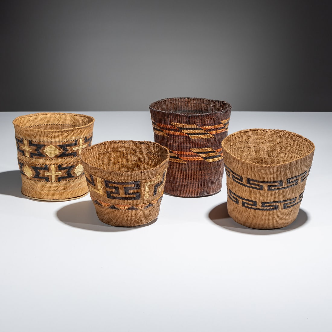 Tlingit Polychrome Berry Baskets - 2