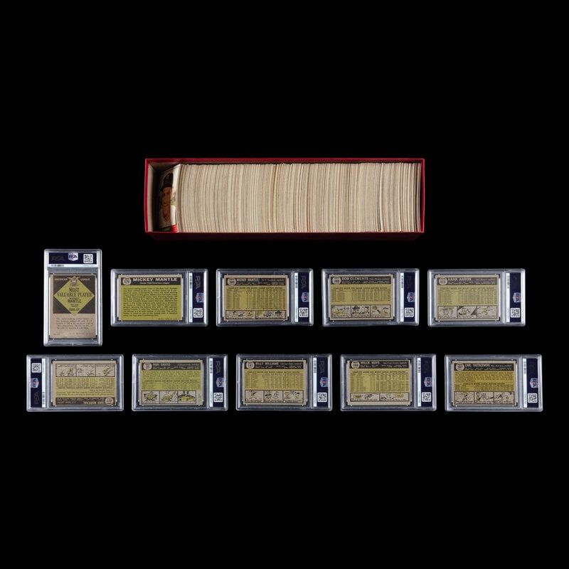 A Complete Set of 1961 Topps Baseball Cards (587/587) from The Collection of David Eisenhower - 2