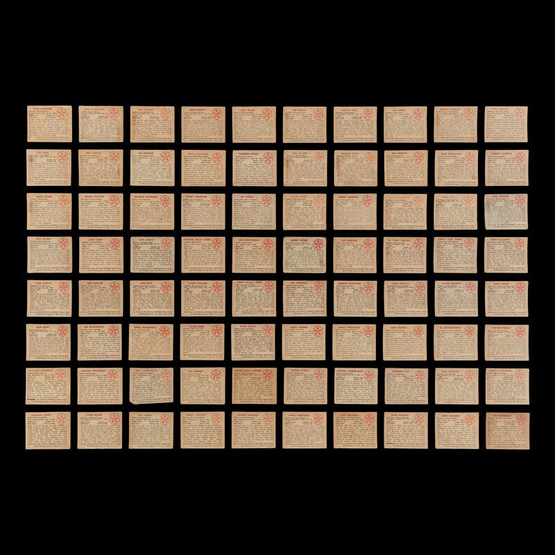 A Partial Set of 1950 Bowman Baseball Cards Including Multiple Hall of Famers (202/252) - 2