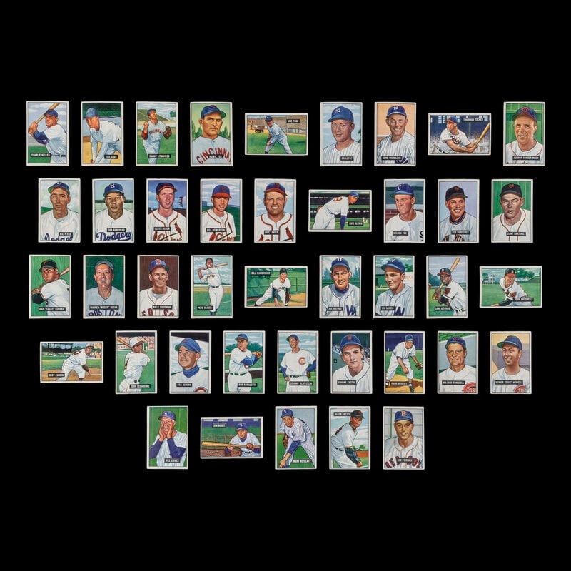A Collection of 1951 Bowman Baseball Cards Including Multiple Hall of Famers (89) - 3