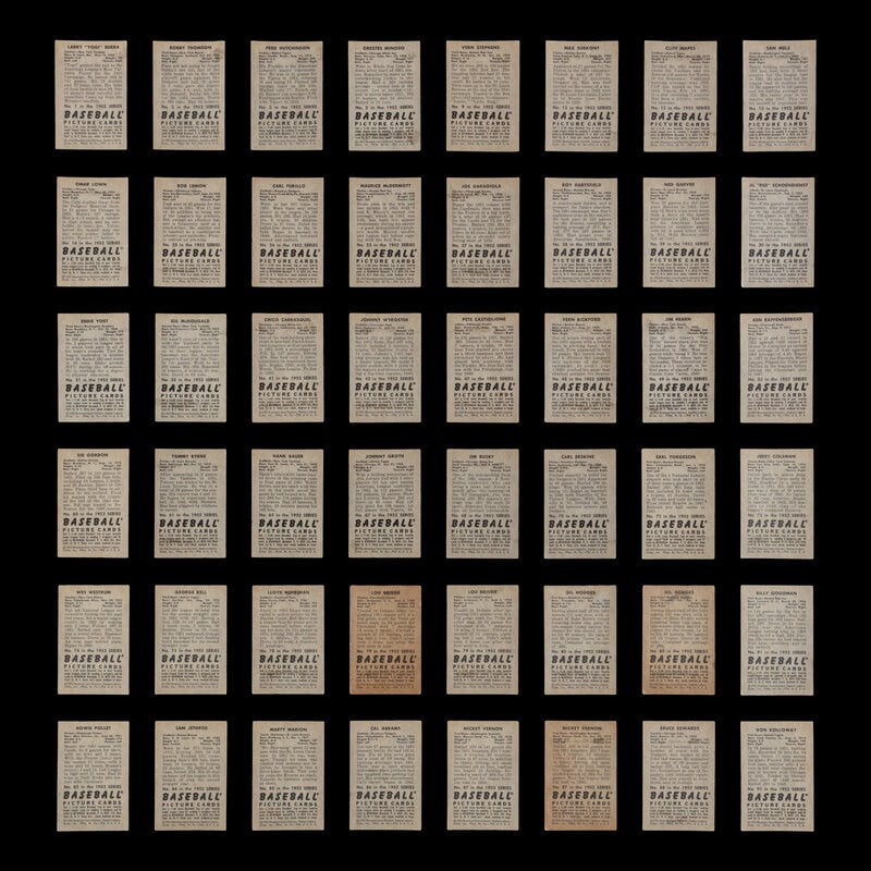 A Collection of 1952 Bowman Baseball Cards Including Multiple Hall of Famers (89) - 2