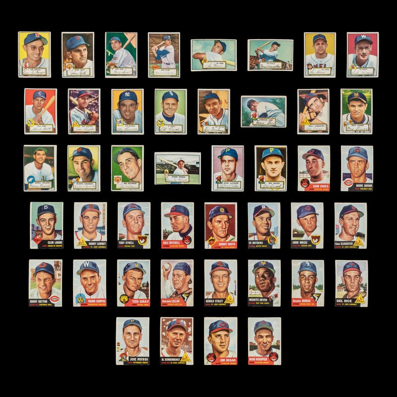 A Collection of 1952 and 1953 Topps Baseball Cards (1 of 2)