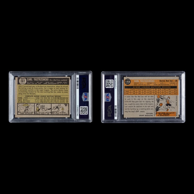 A Collection of PSA Graded 1960 and 1961 Topps Carl Yastrzemski Baseball Cards - 2