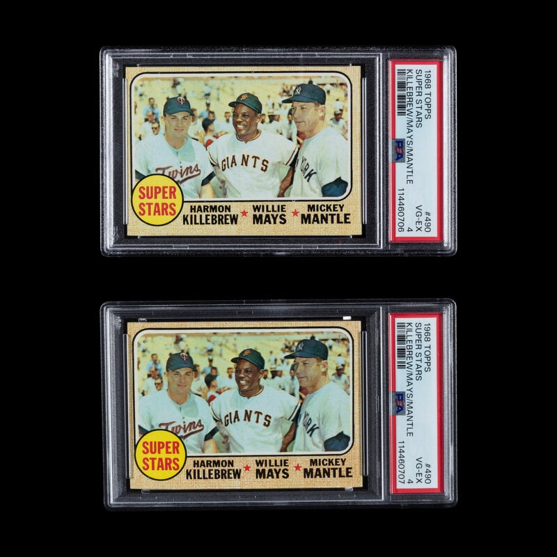 A Collection of PSA Graded 1968 Topps Super Stars Baseball Cards No. 490: A Collection of PSA Graded 1968 Topps Super Stars Baseball Cards No. 490 comprising PSA 4 VG-EX. Property from a Midwest Collector This lot is located in Chicago. 
