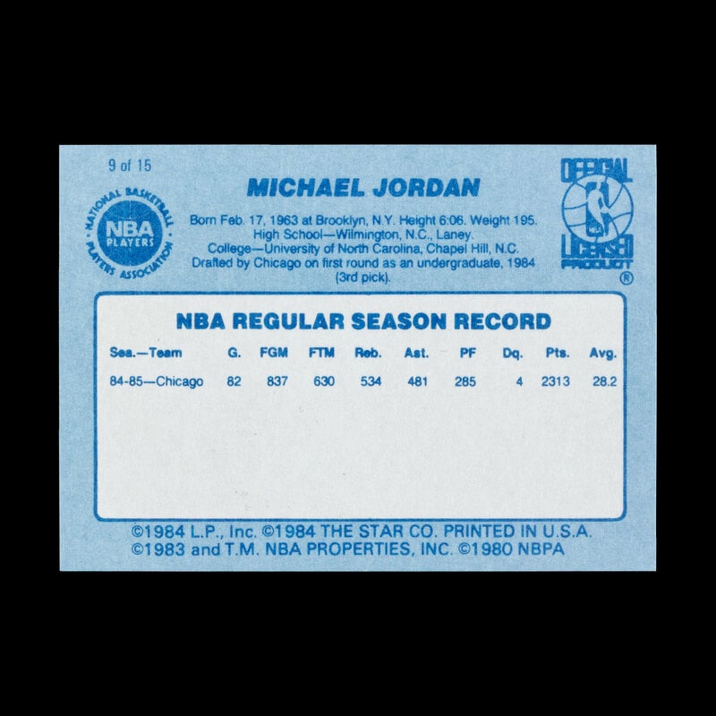 A 1986 Star Best of the Best Set Featuring Michael Jordan - 2