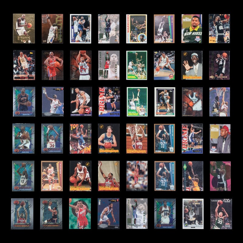 A Large Collection of 1990s NBA Hall of Fame Basketball Cards - 11