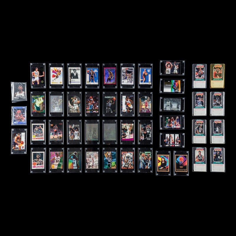 A Large Collection of 1990s NBA Hall of Fame Basketball Cards: A Large Collection of 1990s NBA Hall of Fame Basketball Cards including David Robinson and Shaquille O'Neal This lot is located in Chicago. 