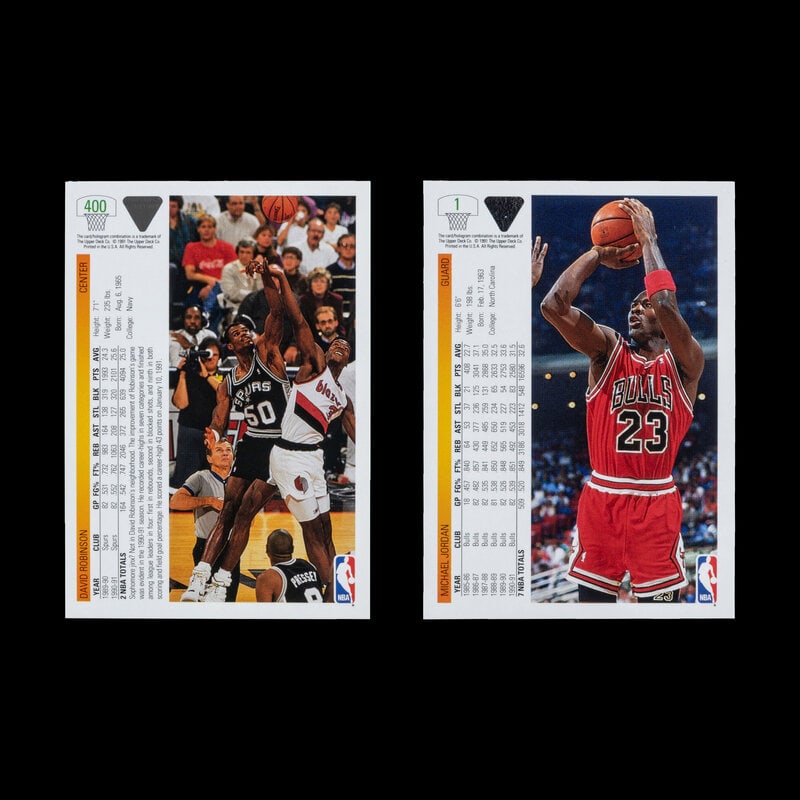 A Collection of 1991 Upper Deck Promo Basketball Cards - 2