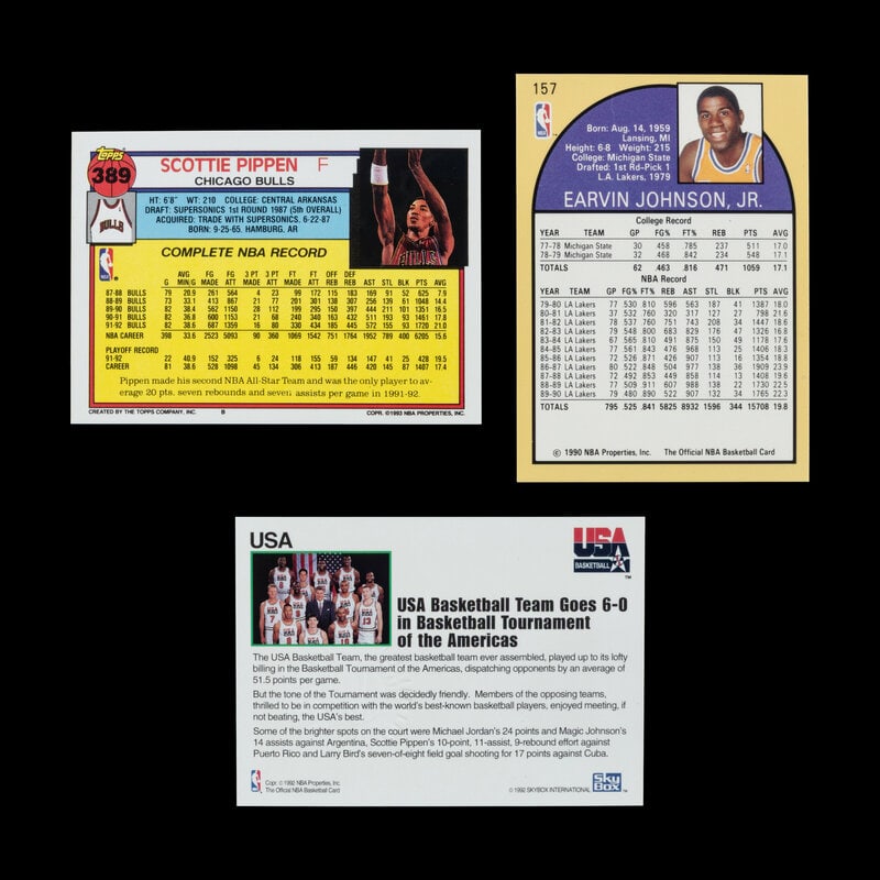 A Collection of Hall of Fame Signed Autograph Basketball Cards - 2
