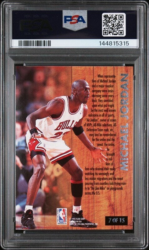 A 1993 Ultra Michael Jordan Famous Nicknames Basketball Card No. 7 (PSA 9 MINT) - 2