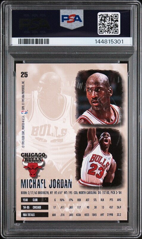 A 1995 Topps Stadium Club Beam Team Michael Jordan Basketball Card - 2