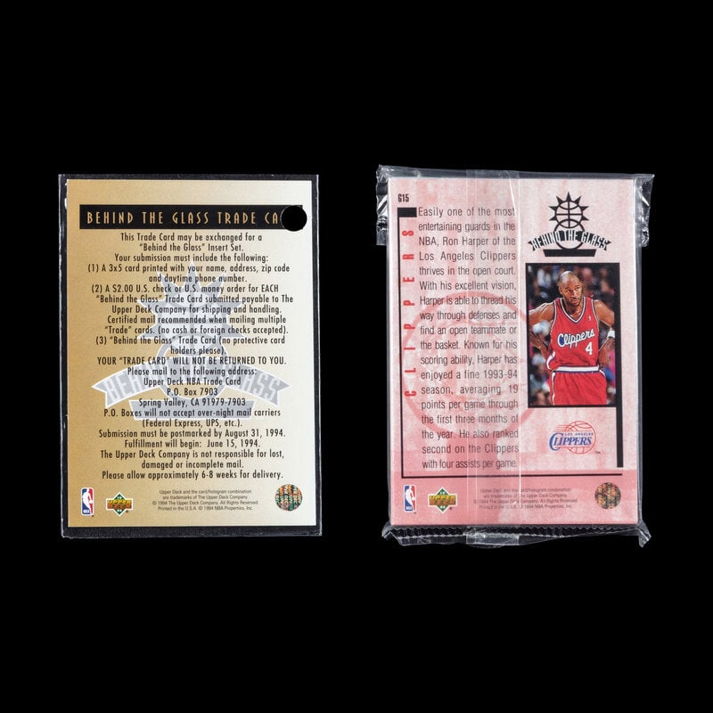 A 1993-94 Upper Deck Behind The Glass Sealed Redemption Set Including Michael Jordan - 2