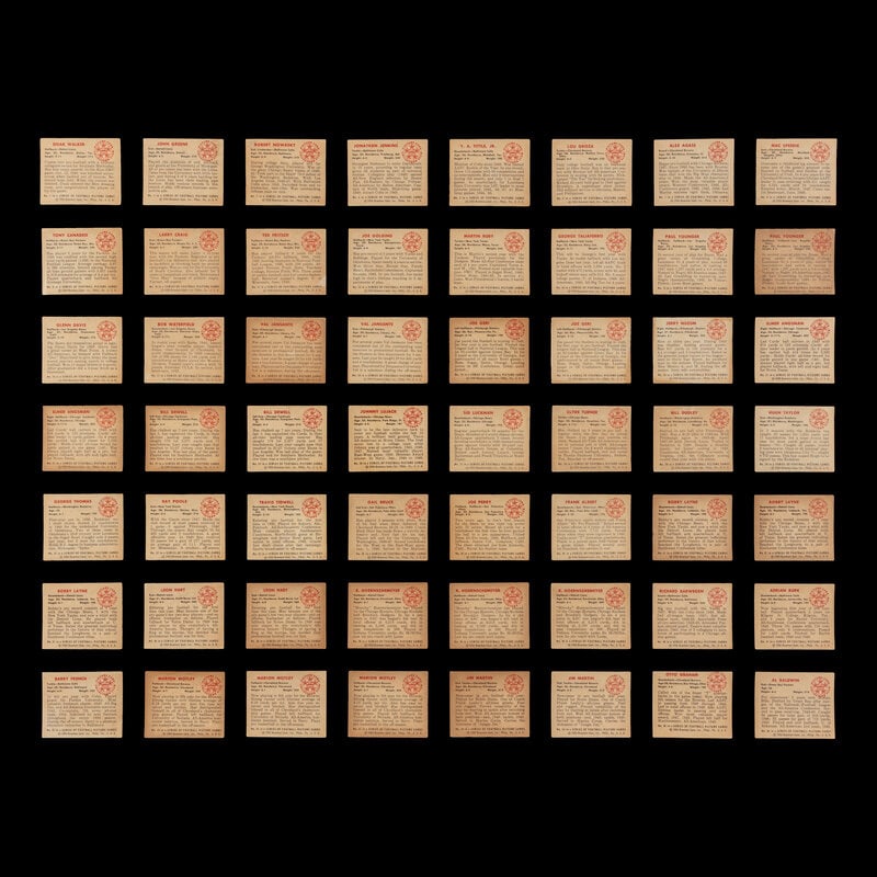 A Collection of 1950 Bowman Football Cards Including Multiple Hall of Famers and Rookies (210) - 2