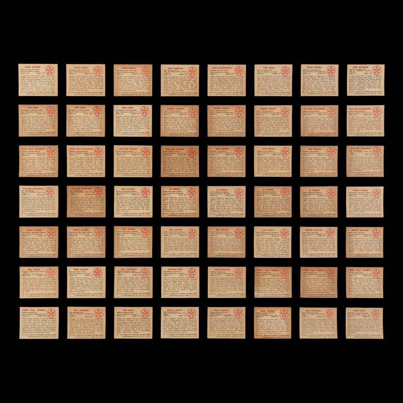 A Collection of 1950 Bowman Football Cards Including Multiple Hall of Famers and Rookies (210) - 4