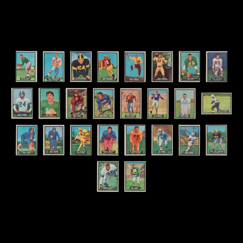 A Near Set of 1951 Topps Magic Football Cards (74/75) - 3