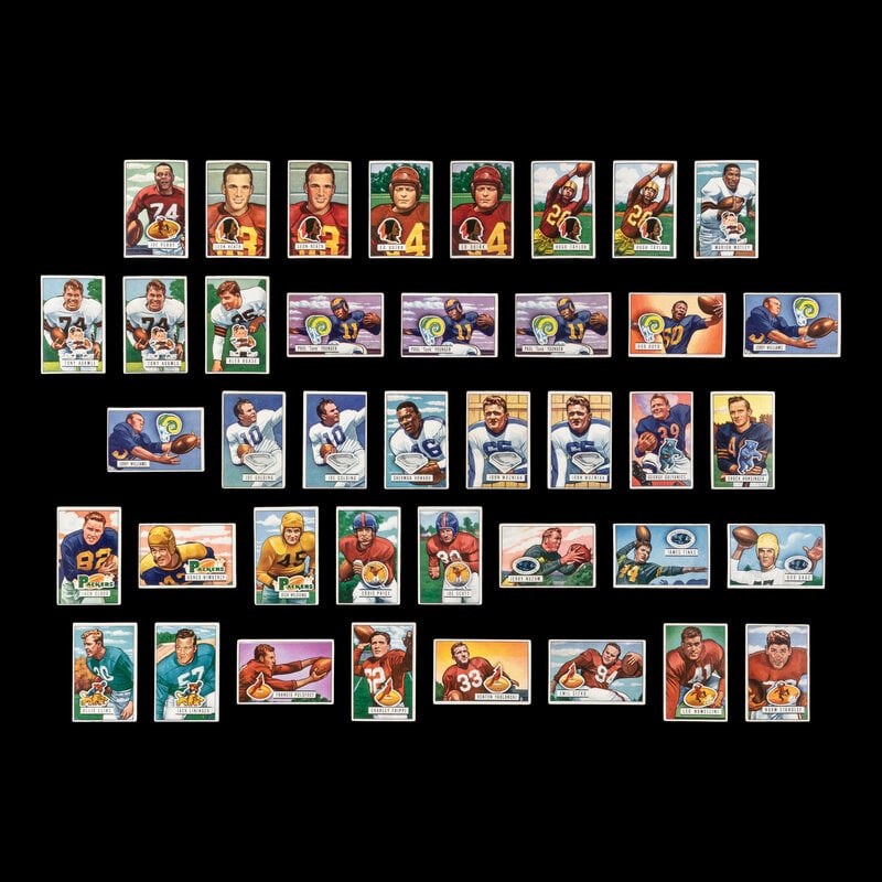 A Collection of 1951 Bowman Football Cards Including Multiple Hall of Famers and Rookies (136) - 5