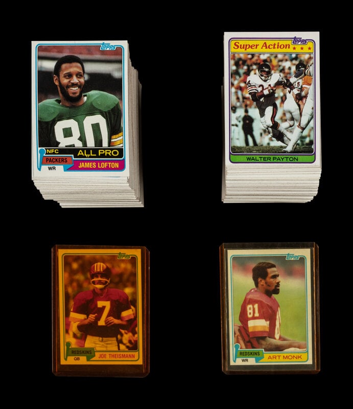 A Complete Set of 1981 Topps Football Cards With PSA Graded Joe Montana Rookie - 2