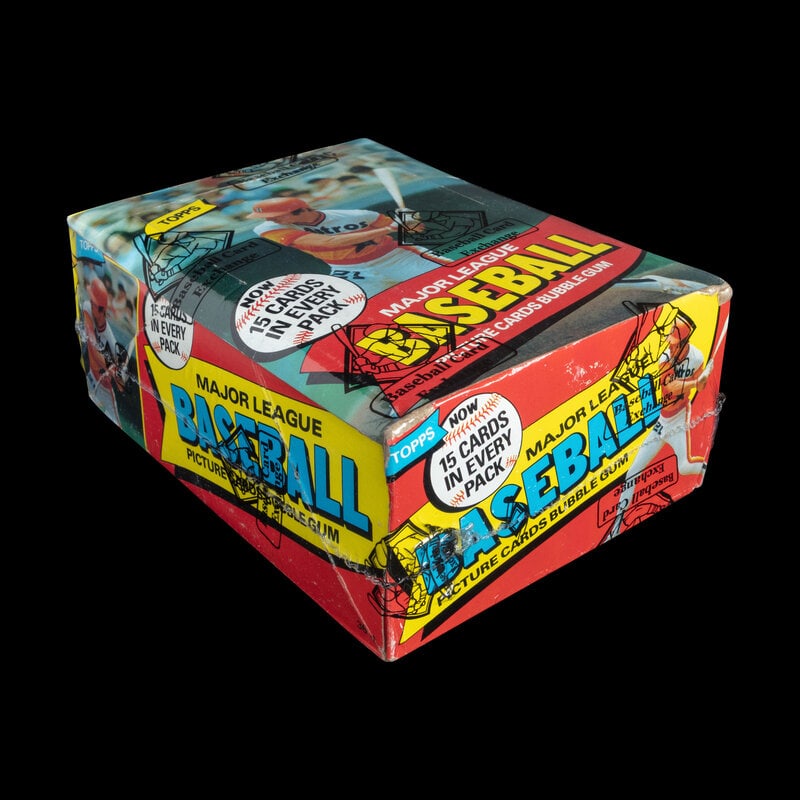 An Unopened Wax Box of 1980 Topps Baseball Cards – Possible Rickey Henderson Rookie (BBCE Cert: An Unopened Wax Box of 1980 Topps Baseball Cards – Possible Rickey Henderson Rookie (BBCE Certified) Property from a Midwest Collector This lot is located in Chicago. 