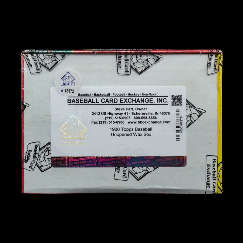 An Unopened Wax Box of 1980 Topps Baseball Cards – Possible Rickey Henderson Rookie (BBCE Cert - 2