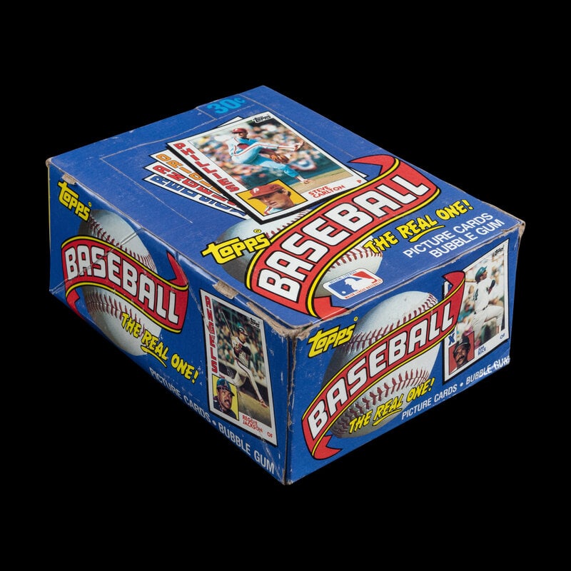 An Unopened Wax Box of 1984 Topps Baseball Cards: An Unopened Wax Box of 1984 Topps Baseball Cards Property from a Midwest Collector This lot is located in Chicago. 