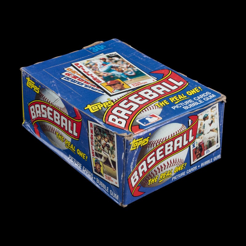 An Unopened Wax Box of 1984 Topps Baseball Cards: An Unopened Wax Box of 1984 Topps Baseball Cards Property from a Midwest Collector This lot is located in Chicago. 