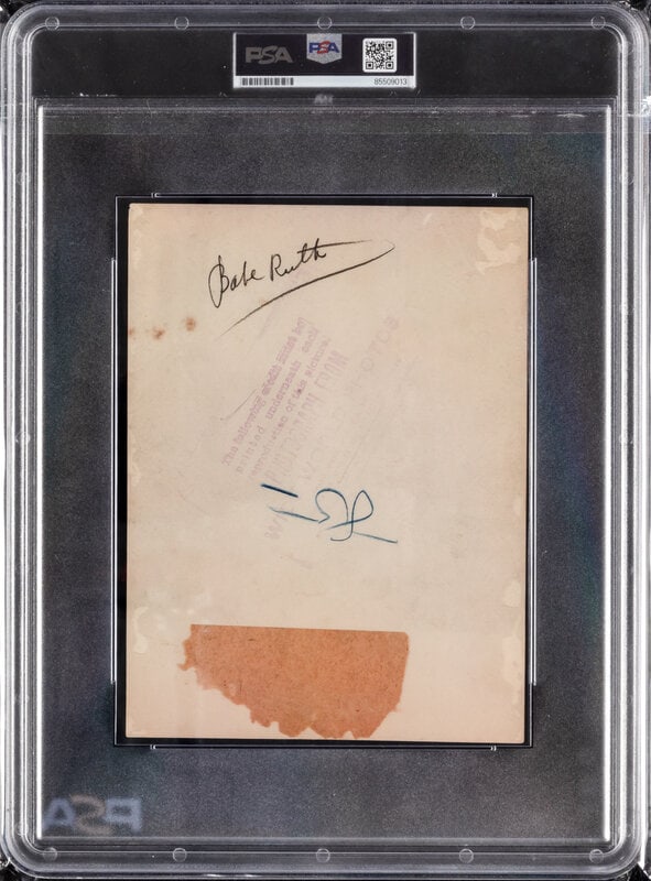 An Original Circa 1920s Babe Ruth Type Three World Wide News Photograph (PSA) - 2