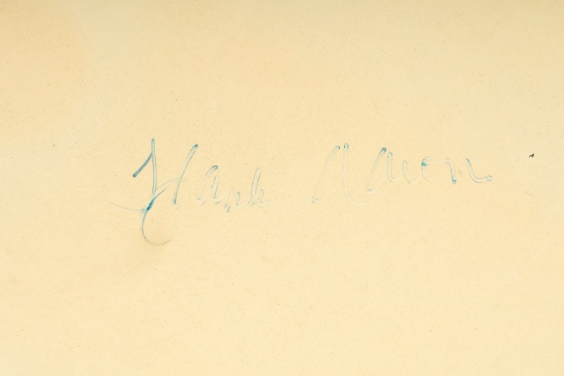 An Uncommon Hank Aaron Signed Autograph Home Plate (Beckett Authentication Services) - 3