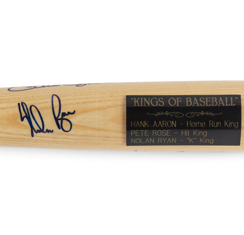 A Kings of Baseball Signed Autograph Bat (Beckett Authentication Services Letter) - 2